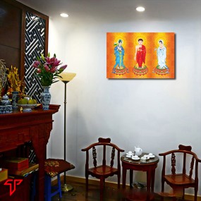 Tranh phật giáo tam thánh